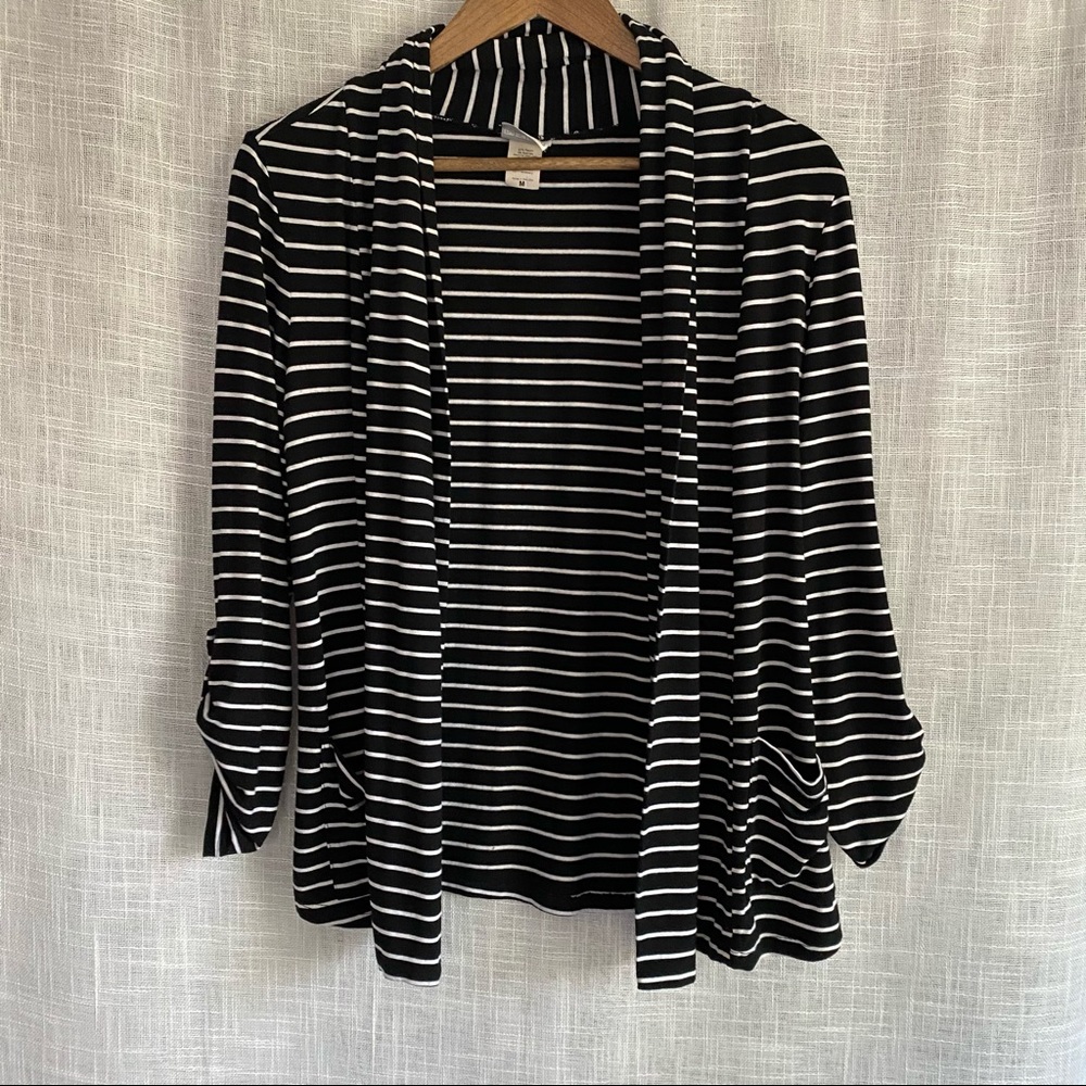 Nomadic Traders Open Front Striped Cardigan